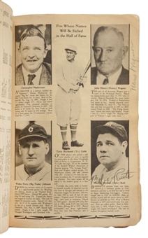 1936 “Who’s Who” Paperback Guide with 297 Vintage Signatures including Ruth, Gehrig, Ott, and Two Wagner’s!   